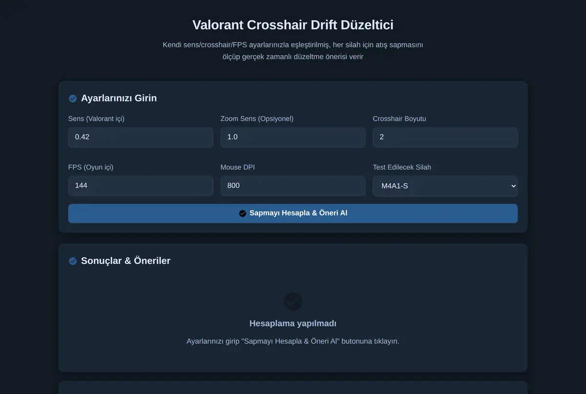 Valorant Crosshair Drift Düzeltici ekran görüntüsü 2