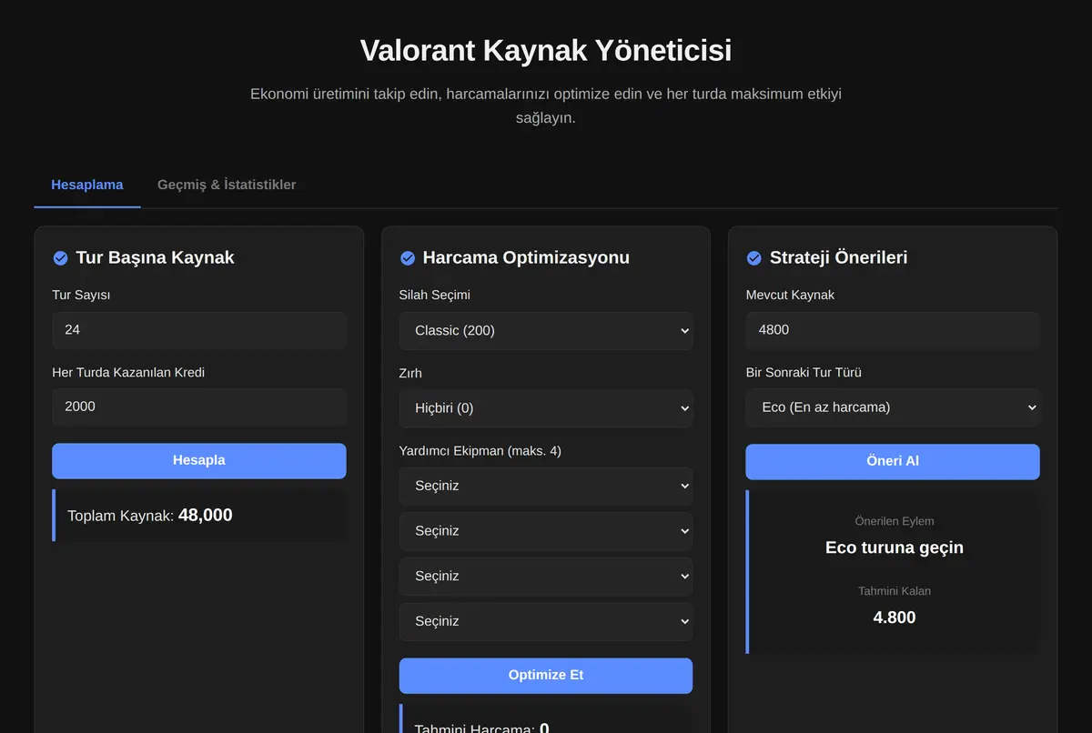 Valorant Kaynak Yöneticisi ekran görüntüsü 2