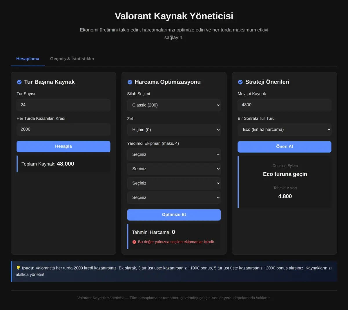 Valorant Kaynak Yöneticisi ekran görüntüsü 3