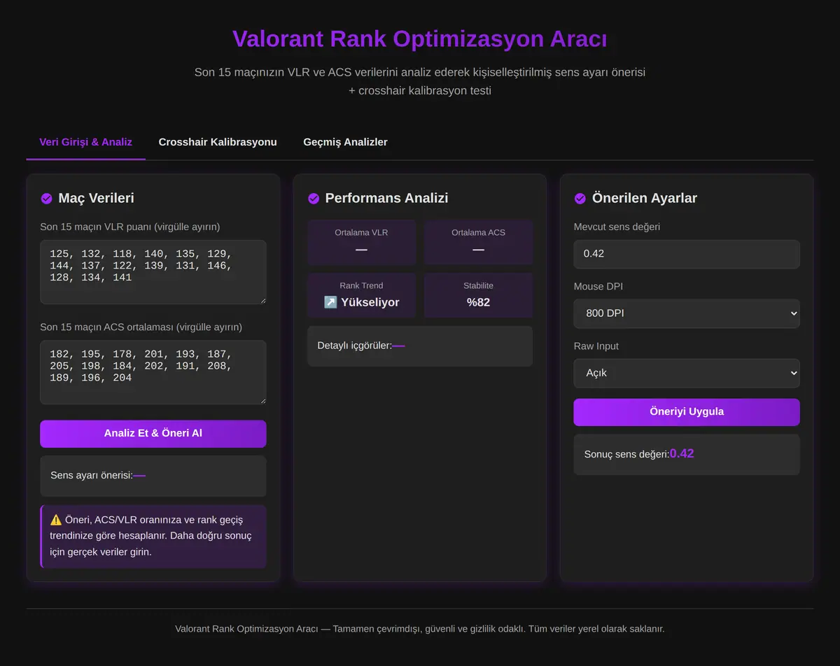Valorant Rank Takip Aracı ekran görüntüsü 3