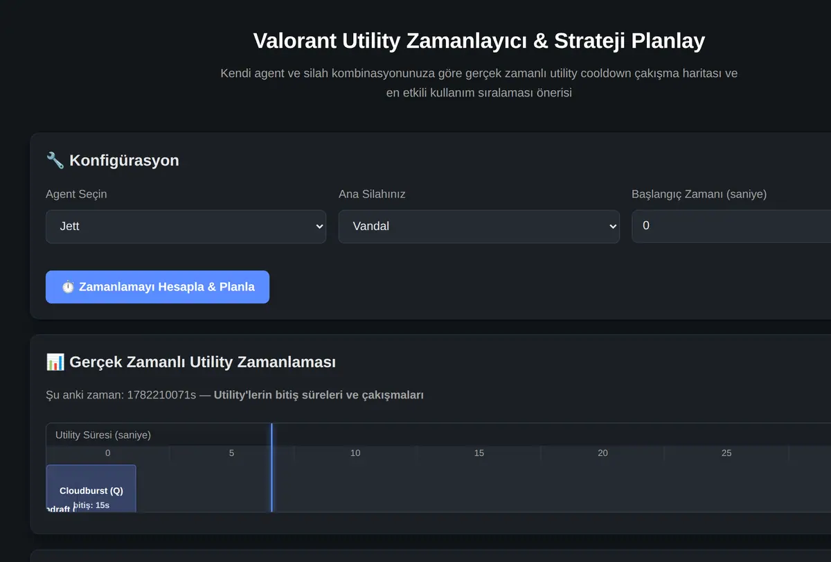 Valorant Utility Zamanlayıcı & Strateji Planlay ekran görüntüsü