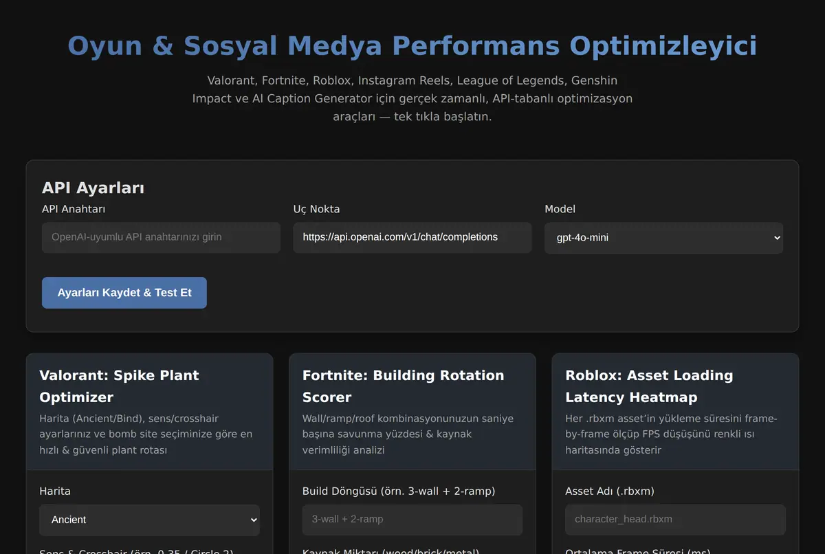 Oyun & Sosyal Medya Performans Optimizleyici ekran görüntüsü 2