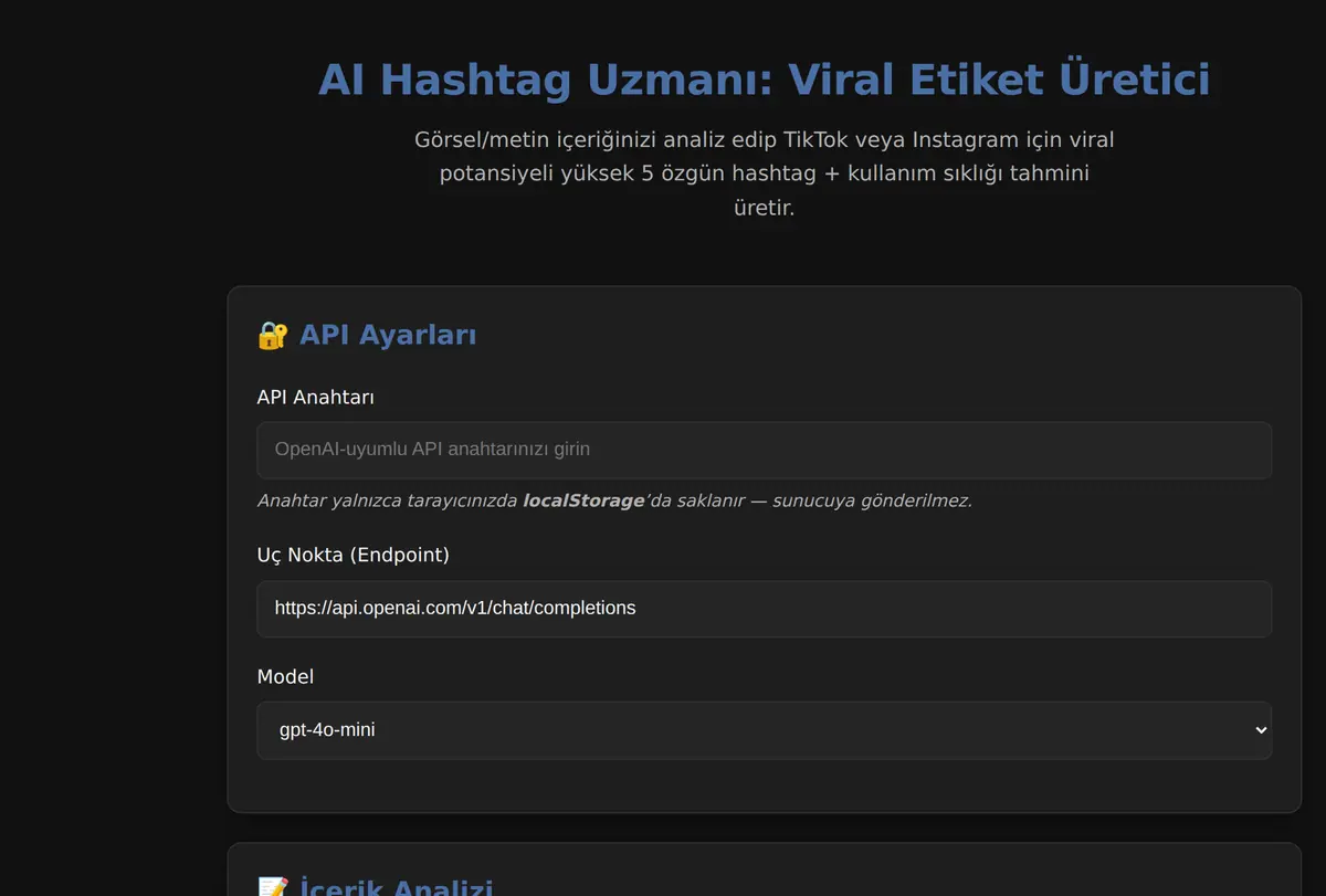 AI Hashtag Uzmanı: Viral Etiket Üretici ekran görüntüsü