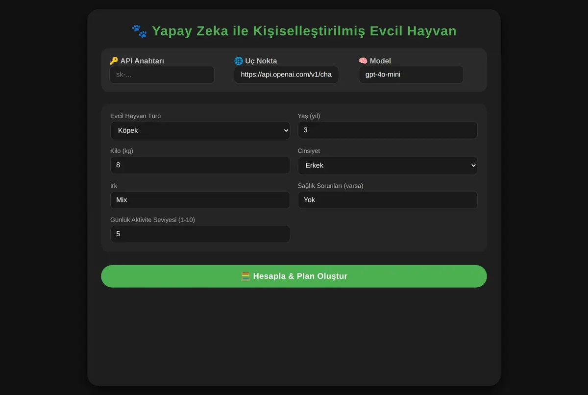 Yapay Zeka ile Kişiselleştirilmiş Evcil Hayvan ekran görüntüsü 3