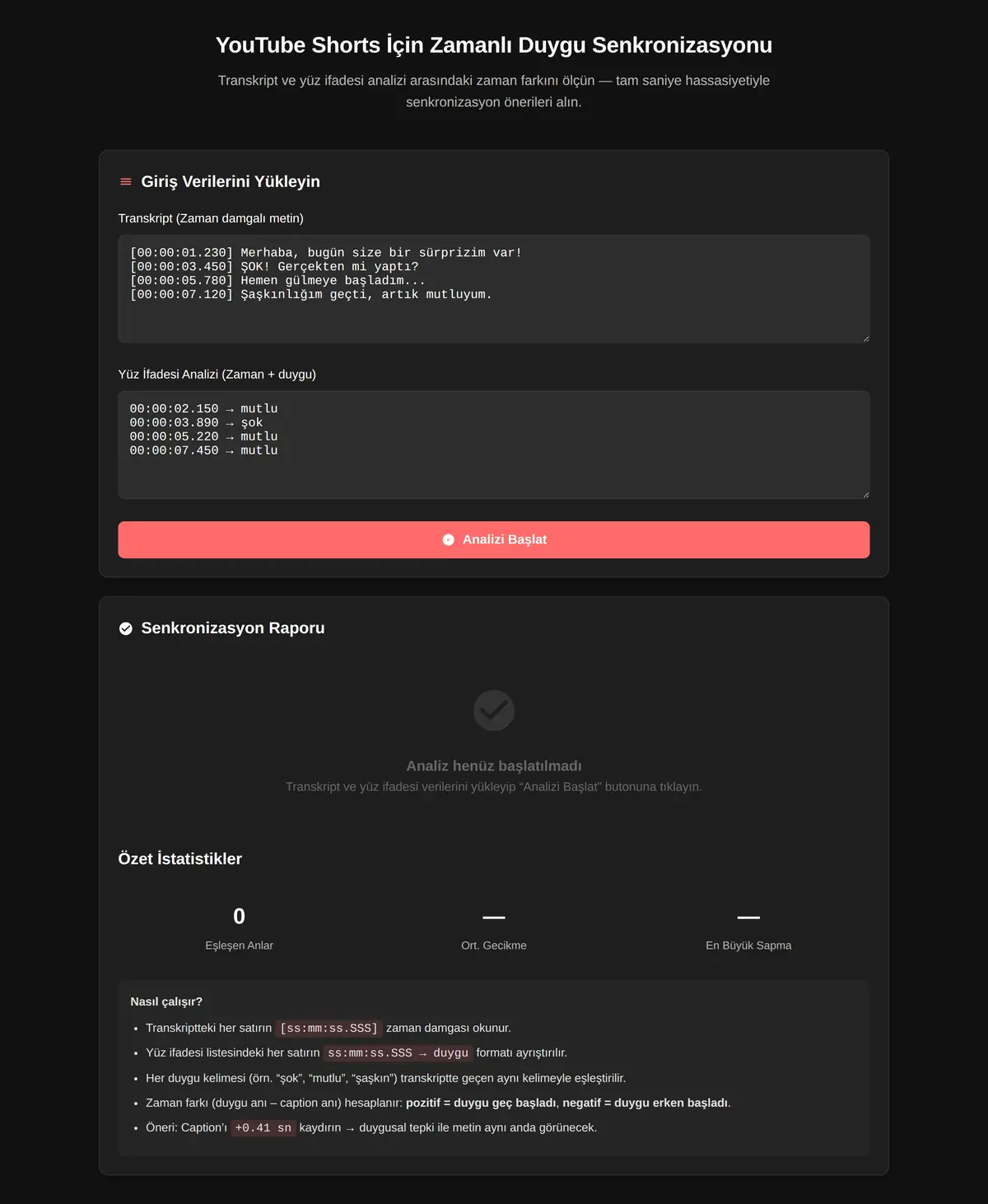 YouTube Shorts İçin Zamanlı Duygu Senkronizasyonu ekran görüntüsü 3